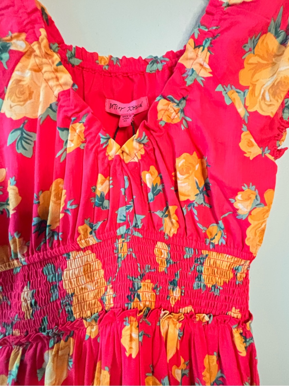 NWT Betsey Johnson Maxi Dress Floral Size XS Coquette Feminine - Picture 4 of 10